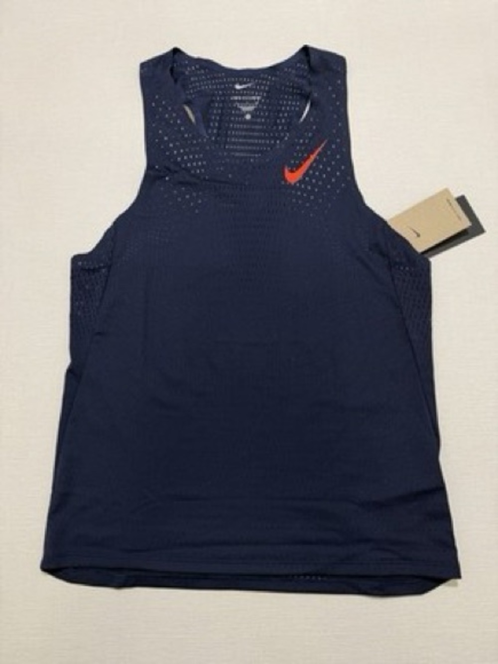 Nike [XS-S] Men's AeroSwift Dri-FIT ADV Running Singlet Obsidian FN4231-451
